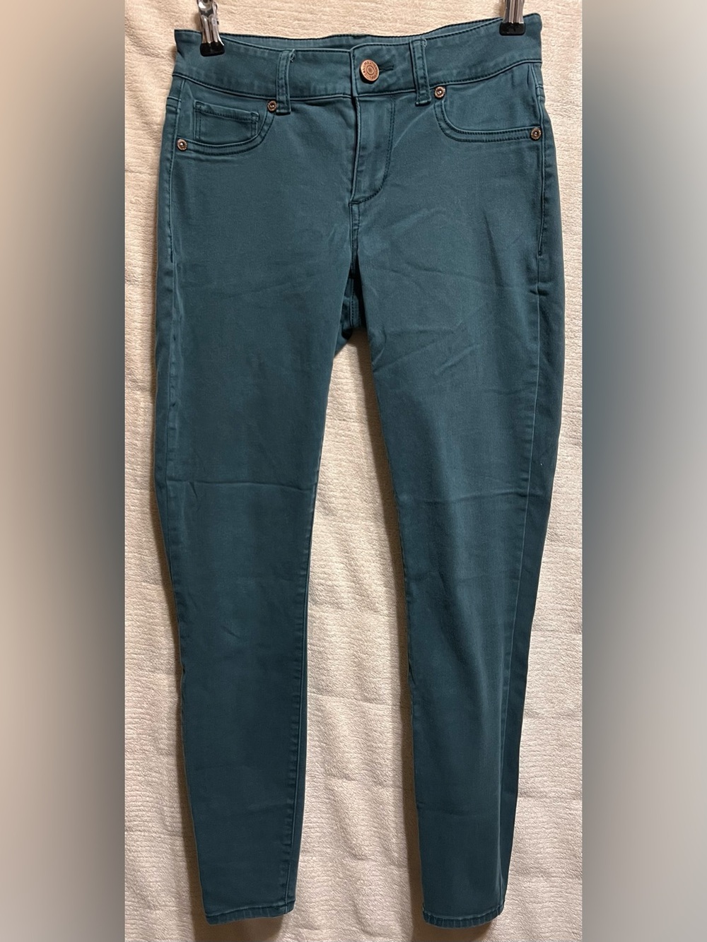 Maurices Dark Teal Skinny Jeans Mid Rise